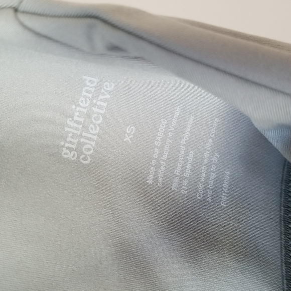 Girlfriend Collective Topanga Green Pond Sports Bra - Picture 9 of 9